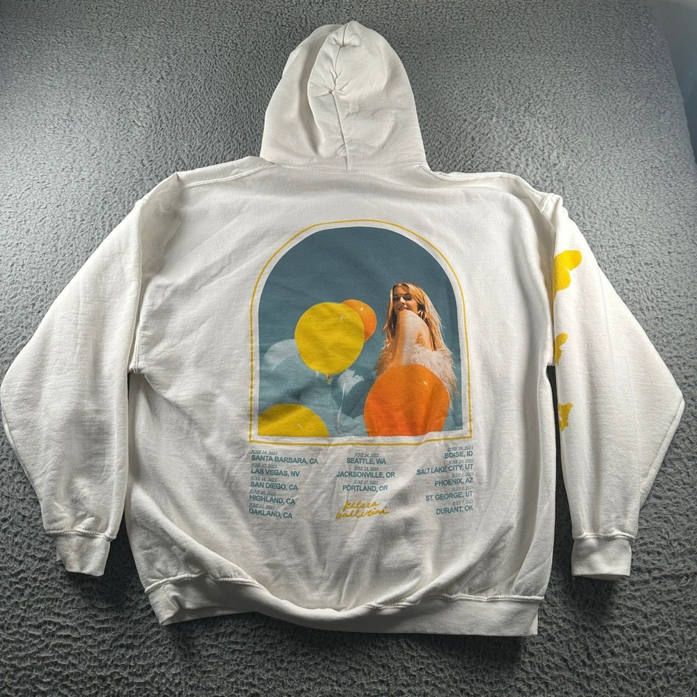 Kelsea Ballerini Hoodie Womens 2XL Heartfirst Tour Pullover Sweatshirt White